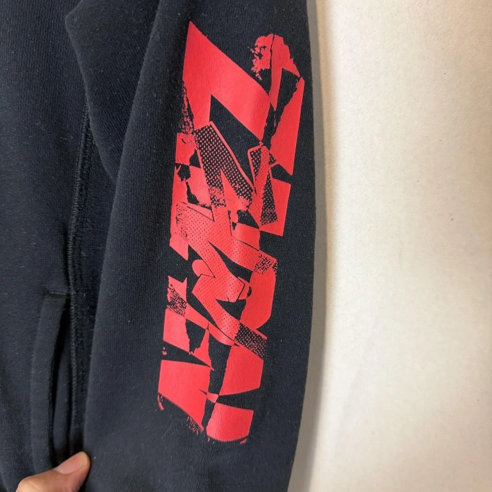 Jordan Hoodie Boys 10-12 Black Pullover Fleece Zion Sleeve Graphic Logo‎